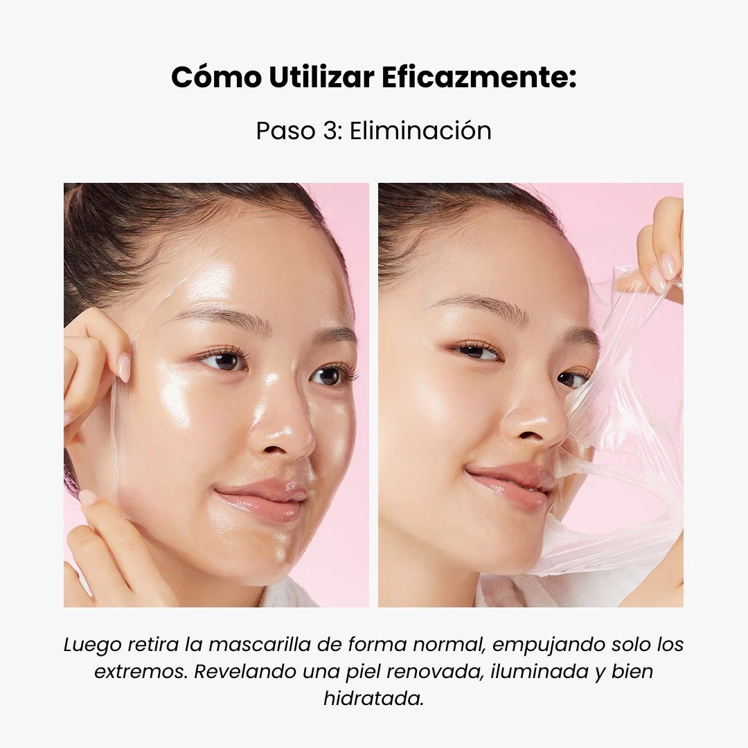 Mascarilla Facial de Colágeno - Hidratación, Antiedad y Luminosidad + REGALO